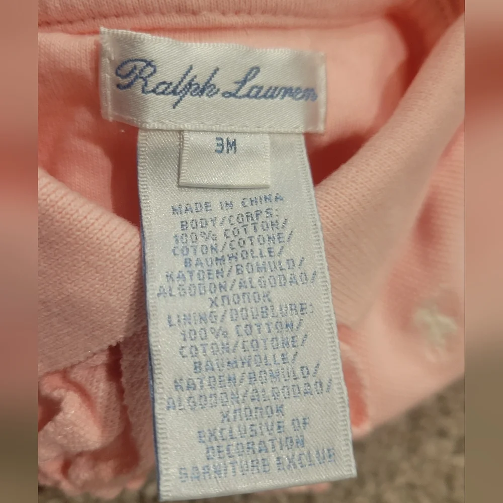Ralph Lauren One Piece Size 3 Months